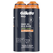 Gillette PRO Shaving Gel for Men Twin Pack
