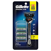 Gillette ProGlide Razor for Men, Handle + 4 Blade Refills
