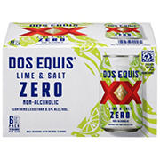 Dos Equis Non Alcoholic Zero Lime & Salt Beer 6 pk Cans