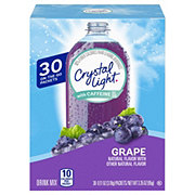 Crystal Light with Caffeine On the Go Drink Mix - Grape