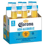 Corona Non-Alcoholic Malt Beverage Mexican Import Brew 12 oz Bottles, 6 pk