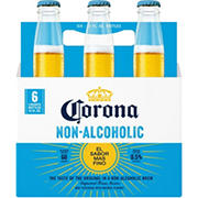 Corona Non Alcoholic Malt Beverage Mexican Import Brew 6 pk Bottles