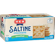 H-E-B Saltine Crackers - Unsalted