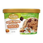 Kemps Smooth & Creamy Frozen Yogurt - Caramel Brownie Moose Tracks