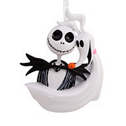 Hallmark The Nightmare Before Christmas Jack Skellington & Zero Christmas Ornament