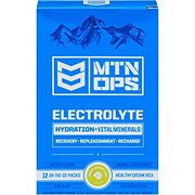MTN OPS Electrolyte On-The-Go Packs - Fresh Lemon Lime