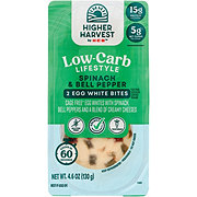 Higher Harvest by H-E-B Low-Carb Lifestyle Egg White Bites – Spinach & Bell Pepper