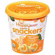 Happy Baby Organics Snackers - Cheddar & Broccoli