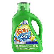 Gain + Ultra Oxi Boost HE Liquid Laundry Detergent, 61 Loads - Waterfall Delight