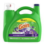 Gain + Aroma Boost HE Liquid Laundry Detergent, 128 Loads - Moonlight Breeze
