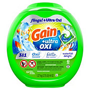 Gain Flings! Oxi Boost Waterfall Delight HE Laundry Detergent Pacs