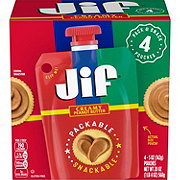 Jif Creamy Peanut Butter Pack & Snack 4 ct Pouches
