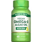 Nature's Truth Vegan Omega-3 Algae Oil & DHA Softgels