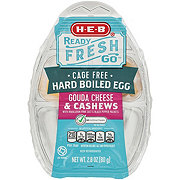 H-E-B Ready, Fresh, Go! Snack Tray - Cage-Free Hard Boiled Egg, Gouda Cheese & Cashews