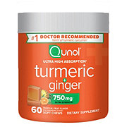Qunol Turmeric + Ginger Soft Chews - Tropical Fruit