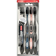 H-E-B Expertcare Charcoal Toothbrush with Replacement Heads - Medium Bristle