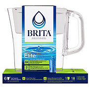 Brita Elite Water Filtration System Pitcher - White