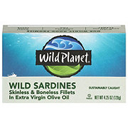 Wild Planet Skinless & Boneless Wild Sardines in Extra Virgin Olive Oil