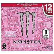 Monster Energy Ultra Strawberry Dreams Energy Drink 12 oz Cans