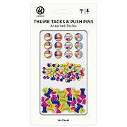 U Brands Assorted Styles Thumb Tacks & Push Pins