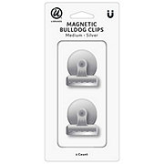 U Brands Magnetic Bulldog Clips - Silver, Medium