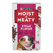 Moist & Meaty Purina Moist and Meaty Steak Flavor Soft Dog Food Pouches