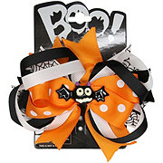 Boo Halloween Curly Bow