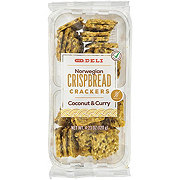 H-E-B Deli Norwegian Crispbread Crackers - Coconut & Curry