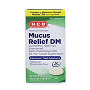H-E-B Maximum Strength Mucus Relief DM Tablets