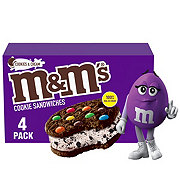 M&M's Cookies & Cream Chocolate Cookie Ice Cream Sandwiches