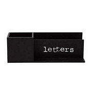 Home Essentials & Beyond Desktop Letter Holder - Black