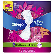 Always Radiant Pads with Wings - Heavy Flow Size 2