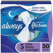 Always Infinity Pads - Extra Heavy Overnight Size 5