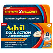 Advil Dual Action with Acetaminophen Caplets - 250 mg