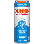 Dunkin' Donuts Cake Batter Donut Iced Coffee Drink