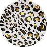 Creative Converting Leopard Gold Foil Paper Plates, 8 ct