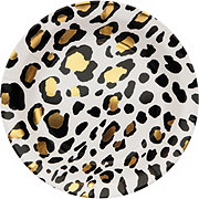 Creative Converting Leopard Gold Foil Paper Plates, 8 ct