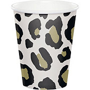 Creative Converting Leopard Gold Foil Paper Party Cups, 8 ct