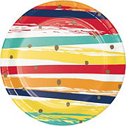 Creative Converting Birthday Stripes Paper Plates, 8 ct