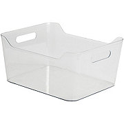 our goods Woven Plastic Storage Basket - White - Shop Storage Bins at H-E-B
