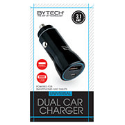 Bytech Dual-Port Car Charger - Black