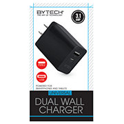 Bytech Dual-Port Wall Charger - Black