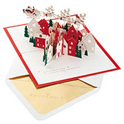 Hallmark Signature Paper Wonder Santa & Reindeer Pop Up Christmas Card - S27, S15