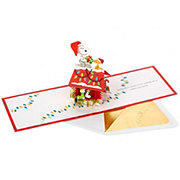 Hallmark Signature Paper Wonder Snoopy's Dog House Pop Up Christmas Card - S28