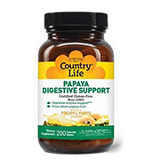 Country Life Papaya Digestive Support Chewable Wafers