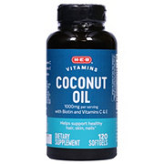 H-E-B Coconut Oil with  Vitamin E Softgels