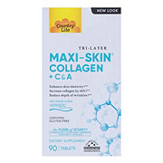 Country Life Maxi-Skin Collagen + C & A Tablets