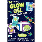 Mello Smello Space Glow Gel Cling Valentine's Exchange Cards