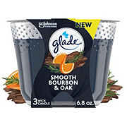 Glade Smooth Bourbon & Oak 3 Wick Candle