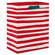 Hallmark Medium Christmas Gift Bag - Red & White Stripes